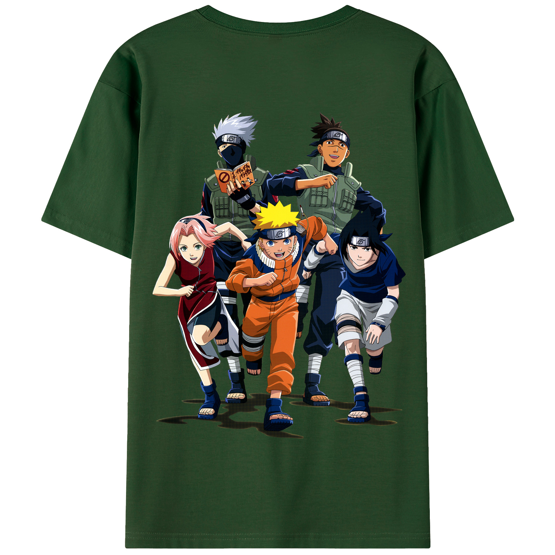（画像用） NARUTO -ナルト- うずまき ナルト Uzumaki Naruto 綿100％半袖Tシャツ（背面プリント）